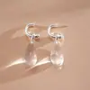 Pendientes Colgantes de Borla con Pedrería de Resina de Colores Transfronterizos Europeos y Americanos, Pendientes de Estilo Vintage Festivo, Pendientes de Lujo Ligero de Gama Alta