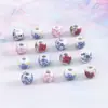 Cuentas de cerámica azules y blancas de 6 mm, manualidades, accesorios DIY, material para abalorios, accesorios para pulseras, cuentas de porcelana, joyería al por mayor