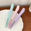 Pinza para el pelo de pico de pato, básica y sofisticada, para mujer, versátil, simple, diseño de nicho, pinza lateral de moda para maquillaje, accesorio para el cabello
