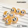 Cuentas Pintadas a Mano, Lindas Cuentas de Cadena para Celular DIY Chapadas Multicolor, Mapache de Dibujos Animados con Goteo de Aceite, Corazón, Cachorro, Cuentas de Flor