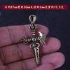 Colgante de Bronce Xizang Puba Vajra Daweide Descendiente Demonio Vaso Llavero Personalidad Dios Elefante Cabeza de Caballo Espada