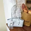 Shuai Mijia 2026 Verão Nova Bolsa de Mão Estilo Coreano Pequena Bolsa Tote Feminina Bolinhas Nicho Bolsa Almofada Bolsa de Ombro