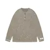 Ropa para Hombre Beijie 2026 Primavera Nuevo Cuello Henley Talla Grande Sudadera Marca de Tendencia para Hombre Suéter Holgado Parte Superior Chaqueta