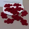 Parche de Corazón Borgoña de Felpa Grande con Flecha a Través del Corazón Dulce y Versátil Accesorios de Joyería Hechos a Mano DIY Venta al Por Mayor