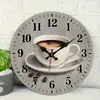 Reloj de Pared de Troncos de Madera Transfronterizo Simple Nórdico Silencioso para Sala de Estar Reloj Decorativo para el Hogar de Moda Venta al por Mayor
