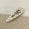 Pinza Triangular para el Cabello de Tela de Lunares Estilo Coreano y Japonés, Pinza de Alta Gama para Fijar el Cabello Suelto, Pinza Lateral para el Cabello, Nuevo Modelo 2026