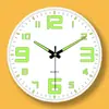 Reloj de Pared Luminoso de 8 Pulgadas Sala de Estar Simple Moderno Silencioso Reloj Decorativo Reloj de Pared Comercio Exterior Transfronterizo Al por Mayor