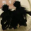 Brincos de Franja de Flor de Cristal Super Fada Pena Acessórios de Cabelo Antigos Grampo de Cabelo Material para DIY Tecido à Mão com Contas Atacado