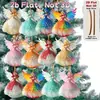 Nuevo producto transfronterizo del fabricante: Gnomos de caramelo creativos y coloridos de Navidad, decoraciones de madera para el hogar conmovedoras, colgantes para fiestas