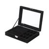 Caja de joyería de diseño de nueve rejillas de alta gama, caja de joyería pequeña portátil, caja de almacenamiento, gran inventario, soporte para pedidos transfronterizos