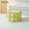 BNBS Caja de Almacenamiento con Cajones de Escritorio Estilo Ins de Bloques de Color Plástico Engrosado Apilable y Combinable Capas de Escritorio