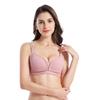 Sutiã de Maternidade Novo Estilo Sem Aro para Amamentação Fio Fino Fivela Dupla Anti-Exposição Amamentação Gravidez Lingerie