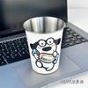 Taza de Café Nueva, Taza de Acero Inoxidable, Vaso de Agua de Aspecto Elegante con Tapa, Vaso Sencillo de Nicho con Popote, Taza Portátil Engrosada para Bebidas Frías