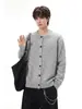 Elegante y favorecedor cárdigan de punto con botones para mujer, colección primavera/otoño 2026, talla grande, cuello redondo, corte holgado, chaqueta suéter suave y cómoda