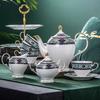 Juego de té de la tarde de porcelana británica, estilo europeo, retro, juego de taza de café y platillo de cerámica para el hogar, bandeja para dim sum, tetera, venta al por mayor