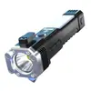 Martillo de Seguridad para Coche, Luz Fuerte, Linterna Ultra Brillante, Larga Duración de Batería, Rompeventanas Multifuncional, Magnético Fuerte, Linterna de Emergencia Portátil