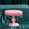 Soporte de exhibición para mesa de postres, decoración de bodas, fiesta de cumpleaños, mesa de frutas europea, bandeja de metal para pasteles, soporte para aperitivos