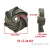 Impulsor de Bomba de Aguas Residuales de 750W Completo Accesorios para Bomba Sumergible Bomba de Aguas Residuales No Obstruyente de 2 Pulgadas Rueda Hidráulica de Hierro Fundido de Tres Palas Hoja