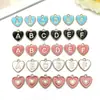 1 colgante de letra del alfabeto de melocotón gota de amor de doble cara para collar de letras diy 16x 15 mm accesorios de joyería