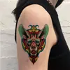Tatuagem Adesiva Diablo Feminina À Prova D'água Duradoura Europeia e Americana Violência Lori ins Desenho Animado Fofo Flor Braço Não Refletivo Anti-Han
