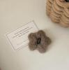 Outono e inverno de pelúcia de cinco pontas estrela hairpin simples bege café estrela BB clipe oco menina clipe lateral bonito acessórios de cabelo hairpin