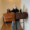 Bolsa de Viaje Transfronteriza de Gran Capacidad para Distancia Corta, Bolsa Deportiva de Viaje de Color Sólido, Maleta, Bolso de Mano, Bolsa de Gimnasio