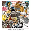 50 peças de adesivos de detetive de grafite, decorações à prova d'água de desenho animado para quebrar segredos com câmera para capacetes transfronteiriços, agendas, garrafas de água e adesivos de geladeira