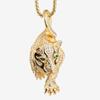 Explosões de Moda Hip-Hop Versátil Aço Titânio Série Animal Pingente de Guepardo cravejado com Diamantes Colar Casual Personalizado para Casal Masculino e Feminino