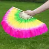 Abanico Danza del Abanico Accesorios de Performance para Danza del Abanico Niños Yangko Baile Cuadrado Doble Cara Un Par de Manos Izquierda y Derecha Leften