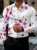 Camisa masculina de manga comprida color-block transfronteiriça, top casual, traje de negócios masculino