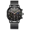 Comercio exterior LIGE reloj de cuarzo de luna para hombre, personalidad, moda, tendencia, ocio, resistente al agua, reloj deportivo de negocios