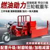 Motocicleta de Gasolina de Tres Ruedas para Dos Personas con Asiento Plano, Descarga Automática Superior Única, Motor Refrigerado por Agua y Aire, Triciclo de Uso Rudo