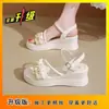 Sandalias Romanas para Mujer 2026 Nuevas de Verano Suela Gruesa Tira Única Versátiles Moda Cuña Estilo Hada Zapatos de Plataforma