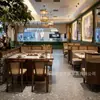 Mesas y Sillas Retro de Madera Maciza del Sudeste Asiático para Restaurantes, Casas de Té de Ratán, Restaurantes Occidentales, Restaurantes de Té, Mesas y Sillas para Cafeterías Comerciales