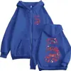 Sudadera con Cremallera Estilo Europeo y Americano Transfronteriza Temporada Cinco Eddie Manson para Hombres y Mujeres, Sudadera con Cremallera de Moda