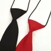 Corbata pequeña para estudiante de color sólido estilo japonés coreano, negro, rojo vino, para hombre y mujer, uniforme, pajarita, flor para solapa de traje, Ins