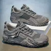 Nuevos Zapatos de Hombre de Otoño Malla Transpirable Suela Suave Ligera Zapatos de Senderismo Versátiles Zapatos Deportivos para Exteriores Zapatos Casuales de Papá de Moda