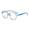 Nuevas gafas para niños gafas anti-luz azul marco suave TR90 gafas para estudiantes lente plana anti-luz azul 5407
