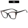 Armazón para gafas lisas TR90 anti-luz azul nuevo 2023 europeo y americano con armazón para gafas de miopía