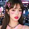 Nuevas Pegatinas Creativas para Rostro de Maquillaje Lindas Fiesta de Cumpleaños Año Nuevo Concierto Pegatinas de Apoyo para el Rostro Pegatinas de Tatuaje Removibles