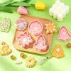 Moldes para Galletas Serie de Bendiciones Estilo Nacional tipo Zen Moldes de Caricatura 3D de Campana Vela Moldes Simulación Estampado DIY Galletas