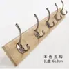 Colgador de 4 filas estilo europeo de aleación de zinc para uso doméstico en la sala de estar, cocina, baño, montado en la pared para guardar ropa, accesorios y sombreros