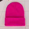 Tampa fluorescente agulha plana Comércio exterior europeu e americano popular pontiagudo boné de lã tricotado chapéu para homens e mulheres outono e inverno coreano desejo boné