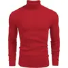 Suéter de Rayas Texturizadas para Hombre de Amazon, Tejido Cálido y Transpirable para Otoño e Invierno, Suéter de Cuello Alto Casual de Negocios