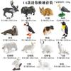 Juguete de Animales Salvajes de Simulación para Niños Mini Animal Pequeño Dinosaurio Marino León Mono Tiburón Tigre Modelo