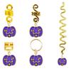 Peluca versión Q Festival de Fantasmas de Halloween trenza sucia colgante de aleación accesorios DIY de fantasma bruja calabaza murciélago lindos