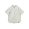 Ropa para Hombre Xintang Camisa retro de manga corta para hombre con cuello de solapa, nueva camisa jacket casual de verano 2026, corte holgado
