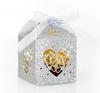 Papel com glitter Amazon casamento oco casamento presente caixa de doces caixa de papel LOVE LOVE LOVE caixa de doces atacado