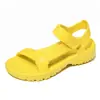 Zapatos Planos de Moda de Verano para Mujer con Punta Abierta, Sandalias Transpirables Caladas sin Cierre, Zapatos de Playa Ligeros Antideslizantes Casuales para Exteriores