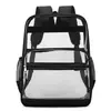 Amazon 2026 Mochila Transparente de Gelatina de Gran Capacidad Impermeable para Estudiantes Bolsa Escolar Mochila de PVC Mochila de Gelatina